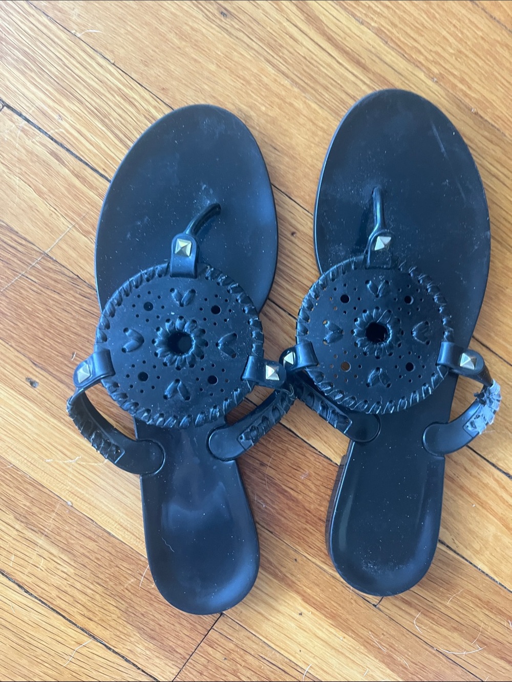 Jack Rogers Black Jelly Sandals